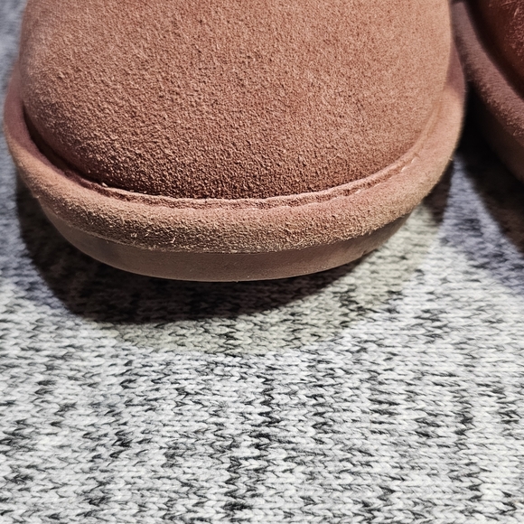 BEARPAW Christie Suede Sheepskin Fringe Boot sz 11 - Picture 3 of 10